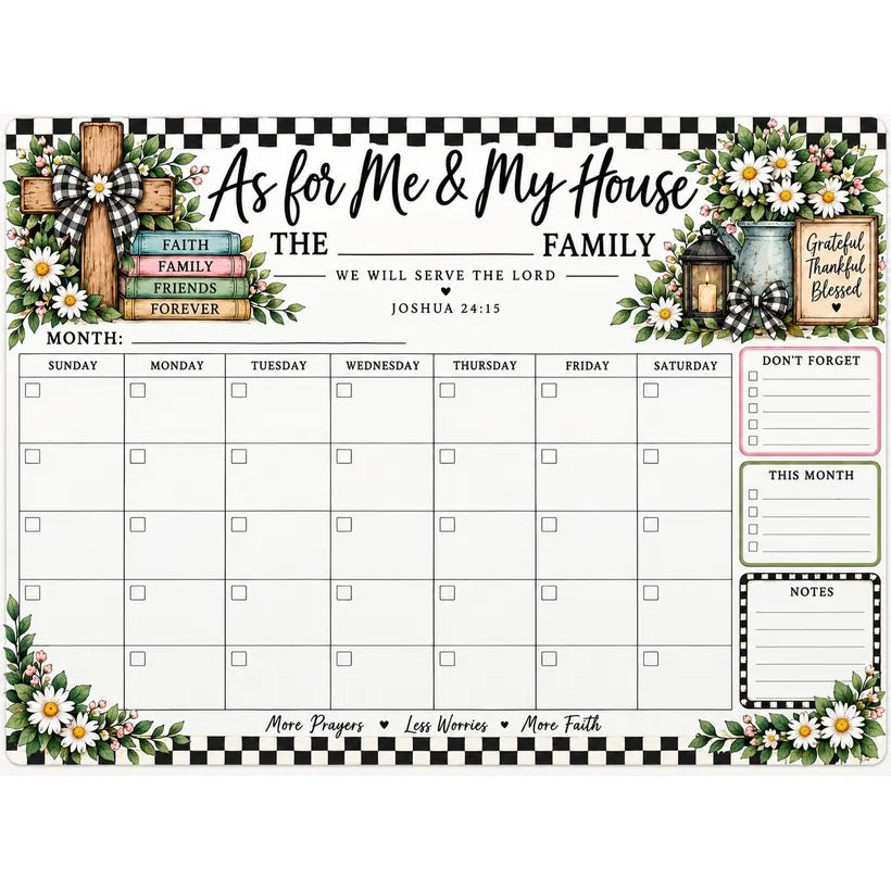 Family Calendar Command Center: As for Me & My House