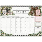 Family Calendar Command Center: Family, Grateful Blessed Always Home