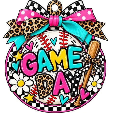 Game Day Car Freshie: Baseball Game Day (bat)