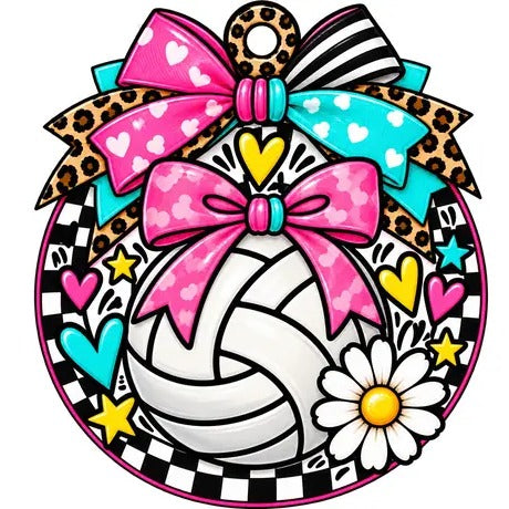 Game Day Car Freshie: Volleyball