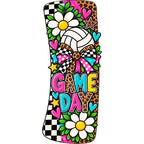 Game Day Hair Clip: Volleyball Game Day (white)