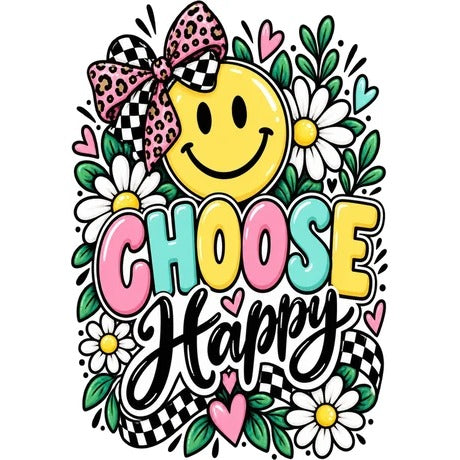 Inspirational Keychain: Choose Happy