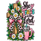 Inspirational Keychain: She Trusts in the Lord