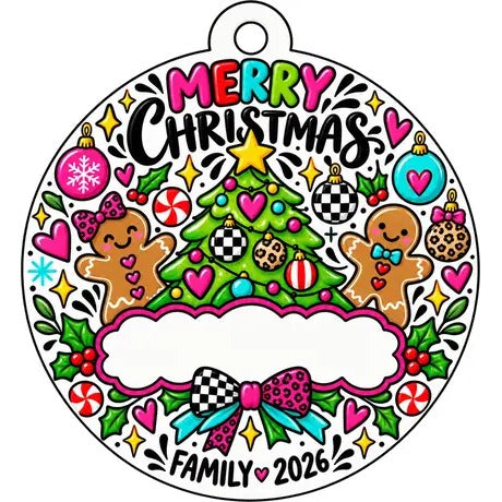 Personalized Family Christmas Ornament 2026, Christmas Tree