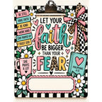 Personalized Clipboard: Let Your Faith Be Bigger Than Your Fear