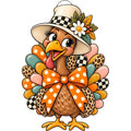 Sassy Turkey in a Hat Door Hanger
