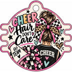 Sports Activities Hair Tie Holder: Cheer Hair Don't Care