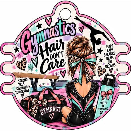 Sports Activities Hair Tie Holder: Gymnastics Hair Don't Care