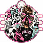 Sports Activities Hair Tie Holder: Soccer Hair Don't Care