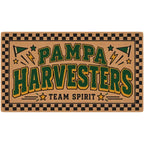 Team Spirit Doormat: Checkered Team Spirit