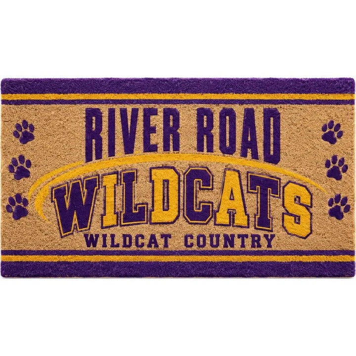 Team Spirit Doormat: Paw Print Stripe