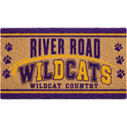 Team Spirit Doormat: Paw Print Stripe