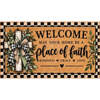 Welcome Doormat: May Your Home Be a Place of Faith