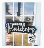 School name door hanger - cutout randall