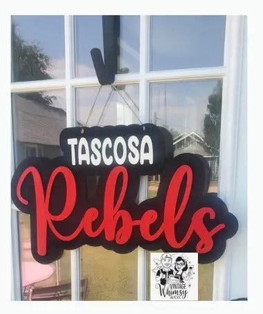 School name door hanger - cutout tascosa