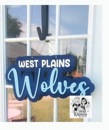 School name door hanger - cutout west plains