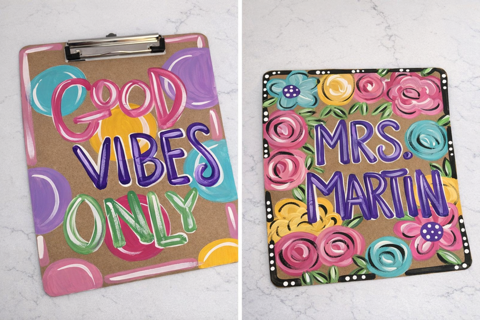 Handpainted Clipboards