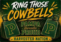 Team yard sign - cowbells pampa