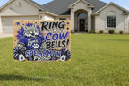 Team yard sign - cowbells spearman